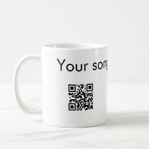 Fügen Sie hier q r Code Text Name sie hinzu Kaffeetasse