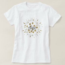 Fügen Sie Ihr Alter Reise um die Sonne Geburtstags T-Shirt