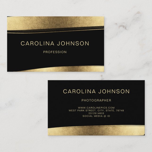 Fügen Sie IHR benutzerdefinierbares, editierbares  Visitenkarte (Vorne/Hinten)