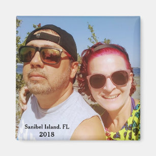 Fügen Sie Ihr Bild Reiseziel Niedlichen Paar hinzu Magnet