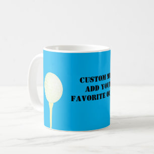 fügen Sie Ihr eigenes Angebot an Text Golf Ball De Kaffeetasse