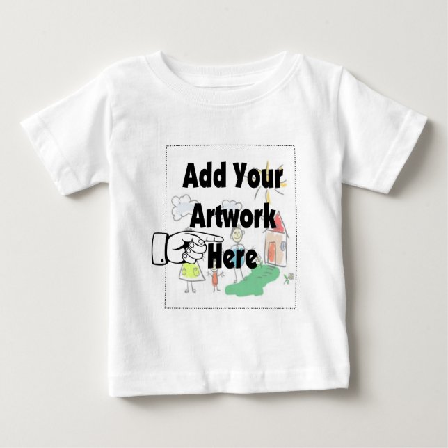 Fügen Sie Ihr eigenes Artwork oder Kinderwerk für  Baby T-shirt (Vorderseite)