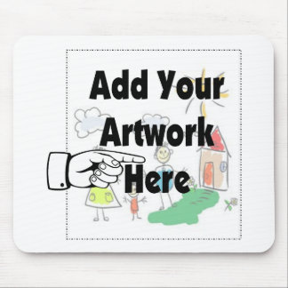 Fügen Sie Ihr eigenes Artwork oder Kinderwerk für Mousepad