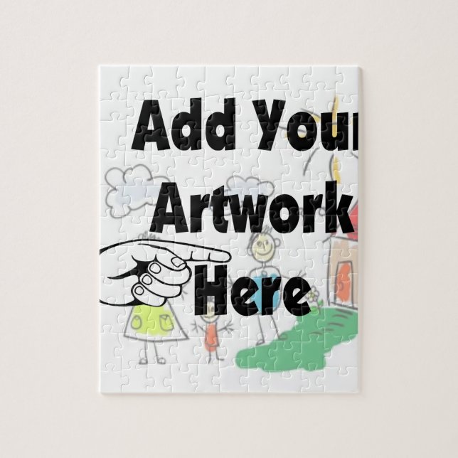 Fügen Sie Ihr eigenes Artwork oder Kinderwerk für  Puzzle (Vertikal)