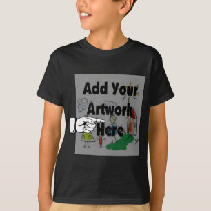 Fügen Sie Ihr eigenes Artwork oder Kinderwerk für T-Shirt