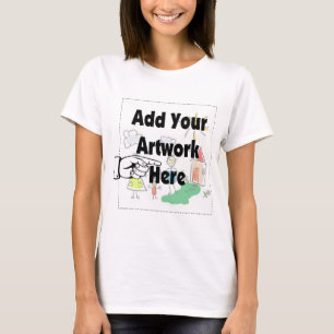 Fügen Sie Ihr eigenes Artwork oder Kinderwerk für T-Shirt