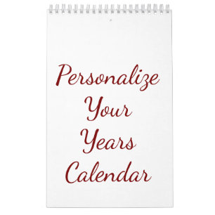Fügen Sie Ihr eigenes Design Einzelne Seite benutz Kalender