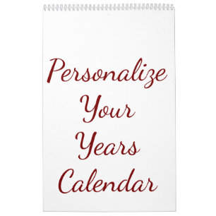 Fügen Sie Ihr eigenes Design Einzelne Seite mittel Kalender
