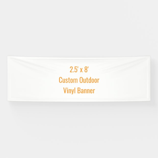 Fügen Sie Ihr eigenes Design hinzu 2,5' x 8' Banner (Horizontal)