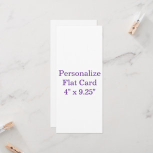 Fügen Sie Ihr eigenes Design hinzu 4" x 9,25" Stan