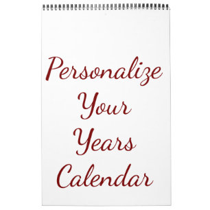Fügen Sie Ihr eigenes Design hinzu, einzelne Seite Kalender