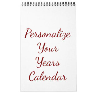 Fügen Sie Ihr eigenes Design hinzu Einzelne Seite Kalender