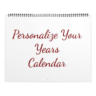 Fügen Sie Ihr eigenes Design hinzu, Zweiseiten gro Kalender