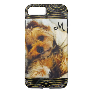 Fügen Sie Ihr eigenes Foto 6/6 Lazy Yorkie Monogra Case-Mate iPhone Hülle