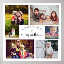 Fügen Sie Ihr eigenes Foto Collage Mother Best Mam