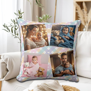 Fügen Sie Ihr eigenes Foto Familie hinzu Kissen