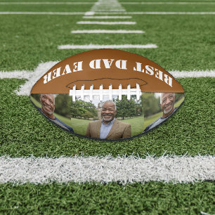 Fügen Sie Ihr eigenes Foto hinzu Bester Papa Football