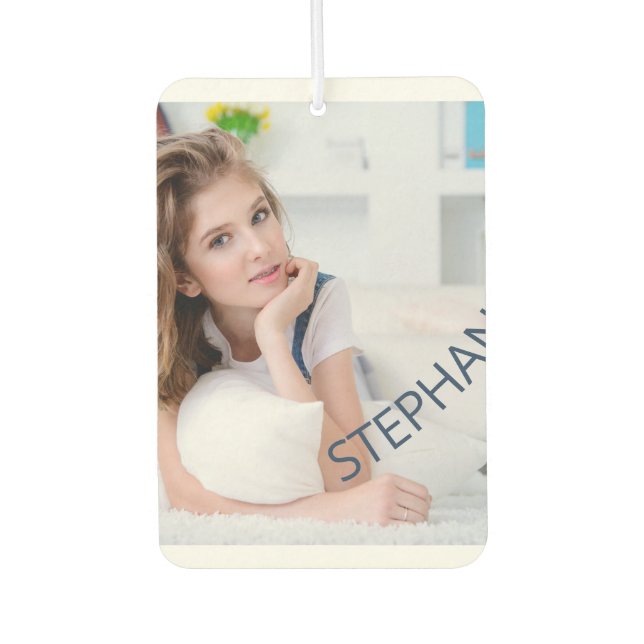 Fügen Sie Ihr eigenes Foto hinzu und benennen Sie  Autolufterfrischer (Vorderseite)