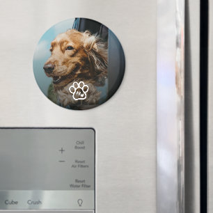 Fügen Sie Ihr eigenes Foto Hund Haustiere Monogram Magnet