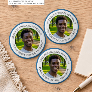 Fügen Sie Ihr eigenes Foto Schülerratspräsident hi Button