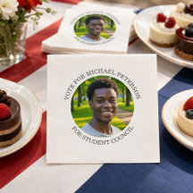 Fügen Sie Ihr eigenes Foto und den Titel der Wahlk