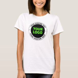 Fügen Sie Ihr eigenes Geschäftslogo oder ein hochg T-Shirt