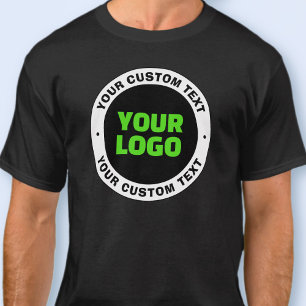 Fügen Sie Ihr eigenes Geschäftslogo oder ein hochg T-Shirt