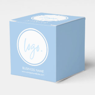 FÜGEN SIE IHR EIGENES LOGO EIN EINFACHES BLAU-UNTE GESCHENKSCHACHTEL