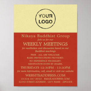 Fügen Sie Ihr eigenes Logo hinzu, Buddhismus, budd Poster