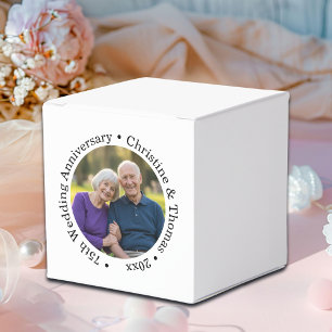 Fügen Sie Ihr eigenes Paar-Foto 75. Hochzeitstag h Geschenkschachtel