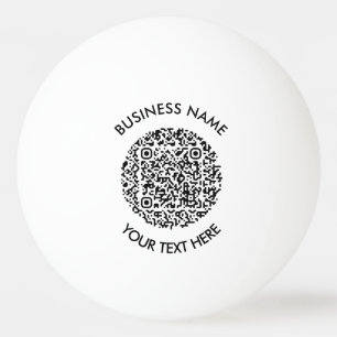 Fügen Sie Ihr eigenes QR-Code-Logo Minimal einfach Tischtennisball