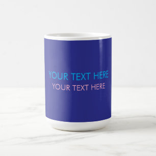 Fügen Sie Ihr eigenes Textslogan Minimalistisch Mo Kaffeetasse