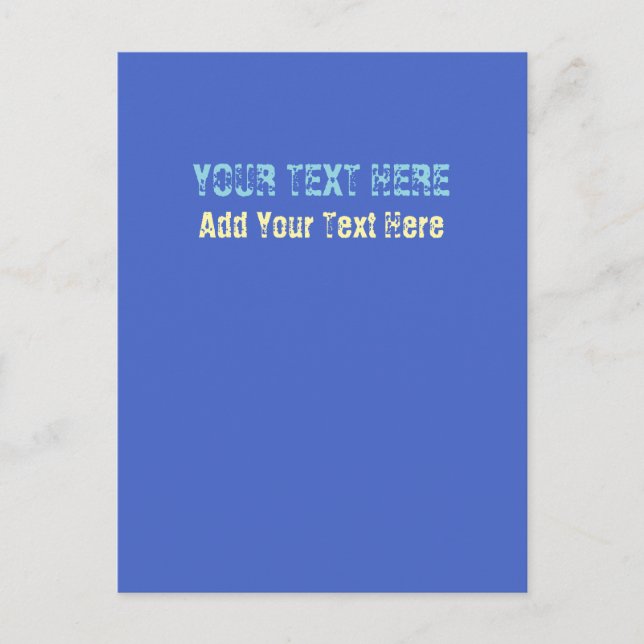 Fügen Sie Ihr eigenes Textslogan Minimalistisch Mo Postkarte (Vorderseite)
