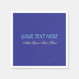 Fügen Sie Ihr eigenes Textslogan Minimalistisch Mo Serviette