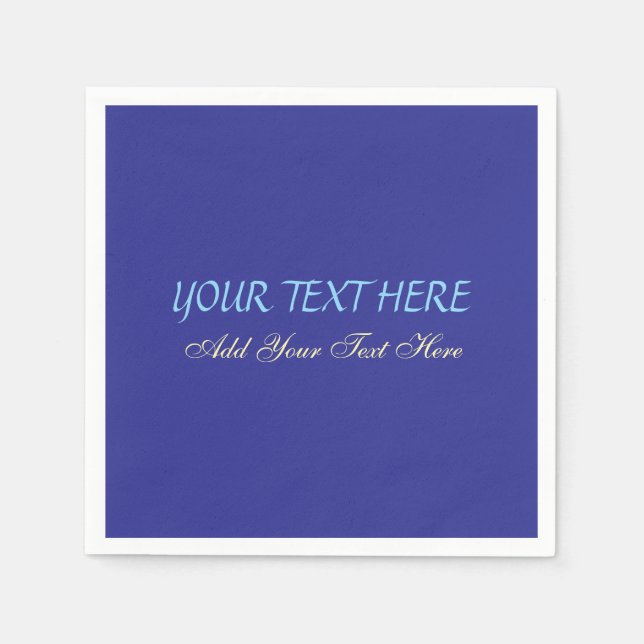 Fügen Sie Ihr eigenes Textslogan Minimalistisch Mo Serviette (Vorderseite)