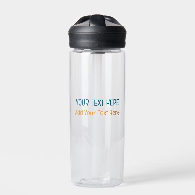 Fügen Sie Ihr eigenes Textslogan Minimalistisch Mo Trinkflasche (Vorderseite)