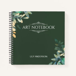 Fügen Sie Ihr eigenes Thema und Ihren Namen mit de Notizbuch