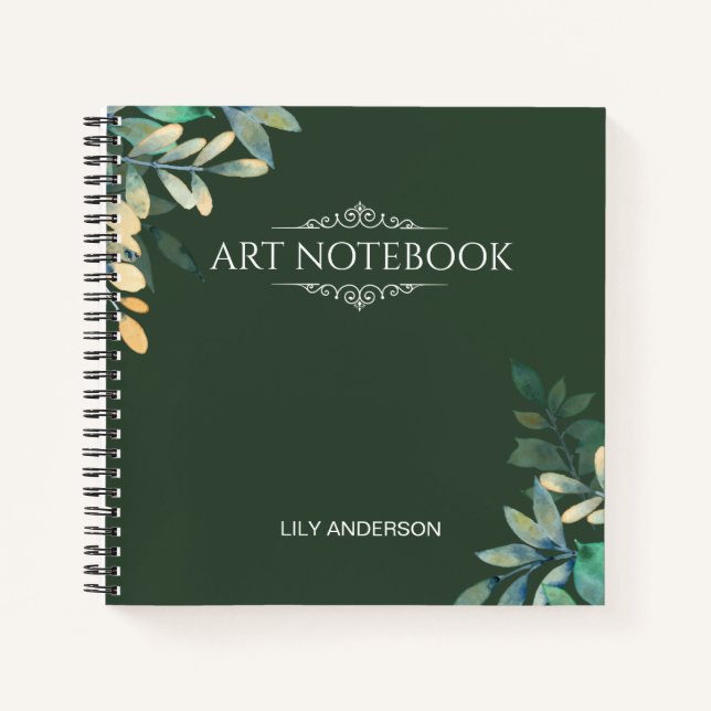 Fügen Sie Ihr eigenes Thema und Ihren Namen mit de Notizbuch (Vorderseite)