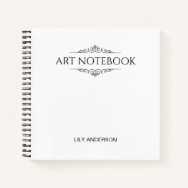 Fügen Sie Ihr eigenes Thema und Ihren Namen mit de Notizbuch