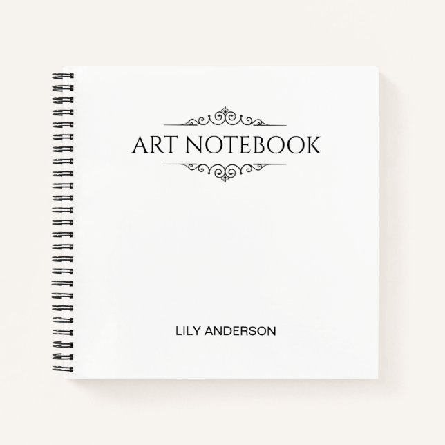 Fügen Sie Ihr eigenes Thema und Ihren Namen mit de Notizbuch (Vorderseite)