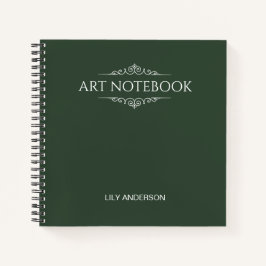 Fügen Sie Ihr eigenes Thema und Ihren Namen mit de Notizbuch