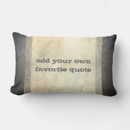 fügen Sie Ihr eigenes Zitat benutzerdefinierte Brä Lendenkissen