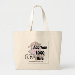 Fügen Sie Ihr FirmenLOGO als Kunden- oder Mitarbei Jumbo Stoffbeutel