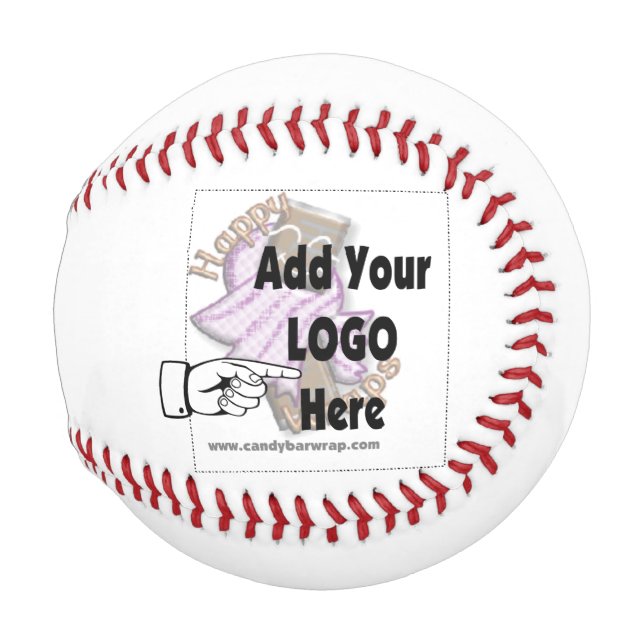 Fügen Sie Ihr FirmenLOGO-Baseball hinzu Baseball (Vorne Rechts)
