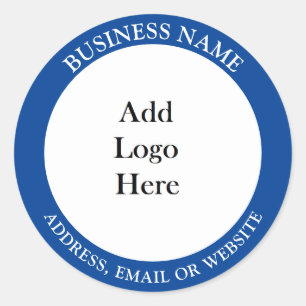 Fügen Sie Ihr Firmenlogo, Ihren Namen und Ihre Web Runder Aufkleber
