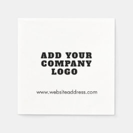 Fügen Sie Ihr Firmenlogo-Showroom-Office benutzerd Serviette