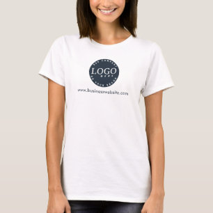 Fügen Sie Ihr Firmenlogo und Ihre Firmenwebsite hi T-Shirt