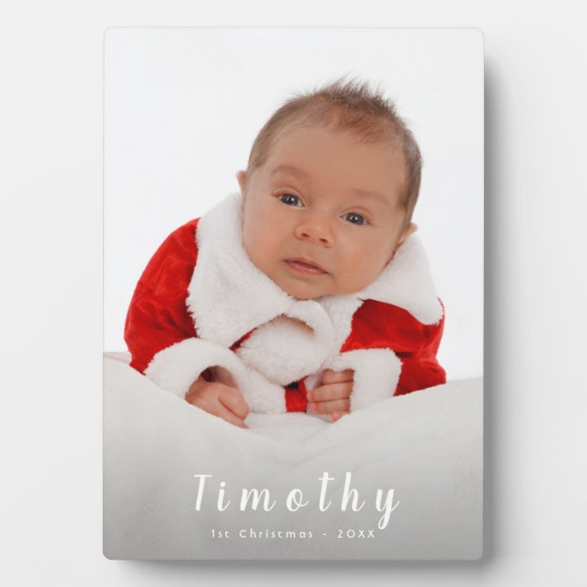 Fügen Sie Ihr Foto 1. Weihnachten Fotoplatte (Vorderseite)