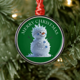 Fügen Sie Ihr Foto auf diesem fröhlichen Weihnacht Ornament Aus Metall