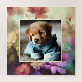 Fügen Sie Ihr Foto-Blumenrätchen hinzu Puzzle